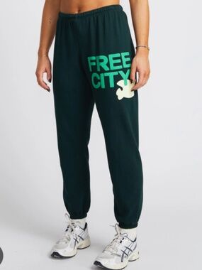 FREECITY Cotton Logo Sweatpants